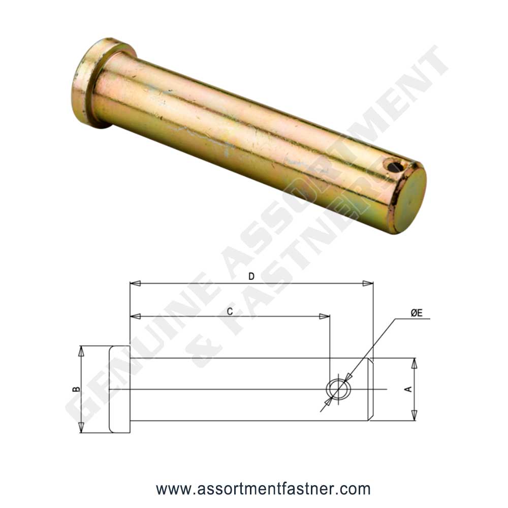 CLEVISE PINS (with PLAIN & SILVER FINISH) Suppliers Distributors in Ontario Canada USA Agriculture Equipment Spare Parts Supply Chain
