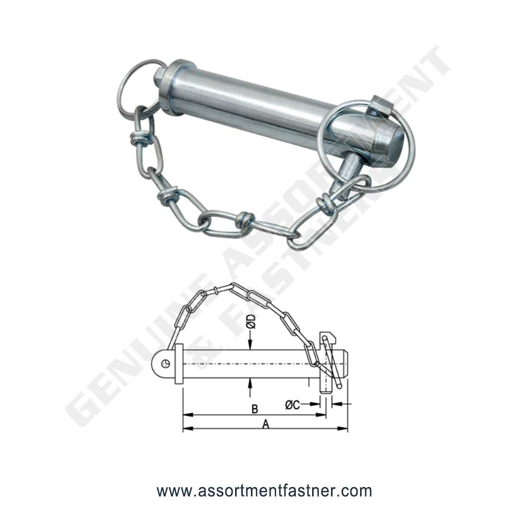 TOPLINK PIN WITH LINCH PIN Suppliers Distributors in Ontario Canada USA Agriculture Equipment Spare Parts Supply Chain