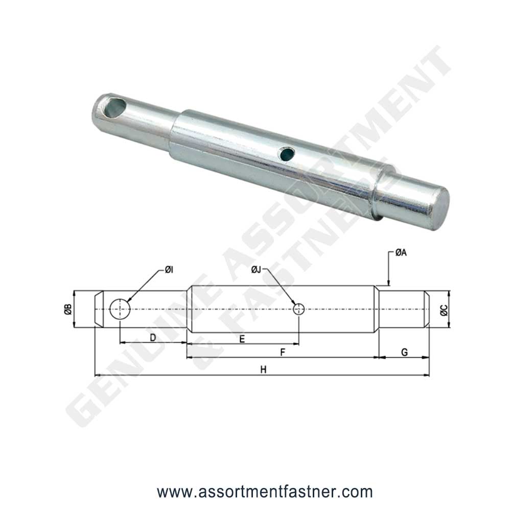 DOUBLE IMPLEMENT MOUNTING PIN (TYPE- A) Suppliers Distributors in Ontario Canada USA Agriculture Equipment Spare Parts Supply Chain