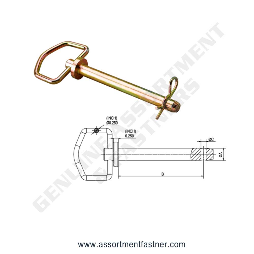 HITCH PIN (TEMPLE HANDLE) Suppliers Distributors in Ontario Canada USA Agriculture Equipment Spare Parts Supply Chain