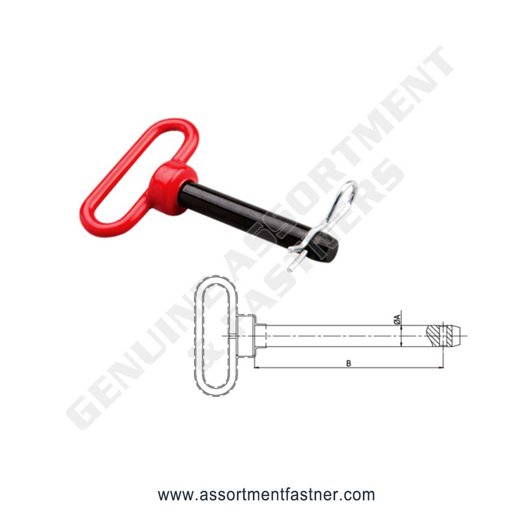 RED HANDLE HITCH PIN (GRADE 5) Suppliers Distributors in Ontario Canada USA Agriculture Equipment Spare Parts Supply Chain