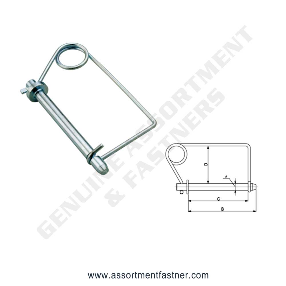 SAFETY LOCK HITCH PIN (HEAVY DUTY) Suppliers Distributors in Ontario Canada USA Agriculture Equipment Spare Parts Supply Chain