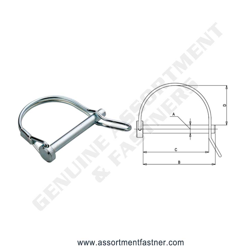 TAB LOCK PIN DOUBLE WIRE (ROUND OR SQUARE) Suppliers Distributors in Ontario Canada USA Agriculture Equipment Spare Parts Supply Chain