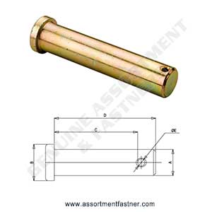CLEVISE PINS (with PLAIN & SILVER FINISH) Suppliers Distributors in Ontario Canada USA Agriculture Equipment Spare Parts Supply Chain