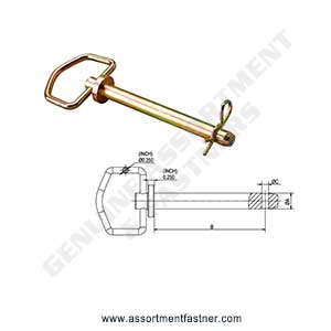 HITCH PIN (TEMPLE HANDLE) Suppliers Distributors in Ontario Canada USA Agriculture Equipment Spare Parts Supply Chain