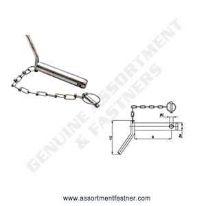 BENT HANDLE HITCH PIN (WITH LINCH PIN CHAIN) Suppliers Distributors in Ontario Canada USA Agriculture Equipment Spare Parts Supply Chain